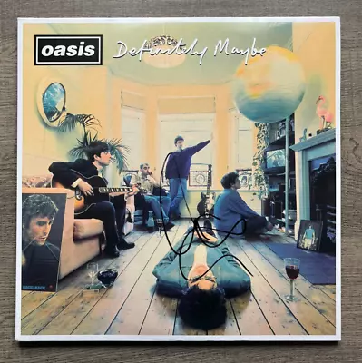 LIAM GALLAGHER Signed OASIS Definitely Maybe Vinyl  EXACT PROOF/COA • £349.99