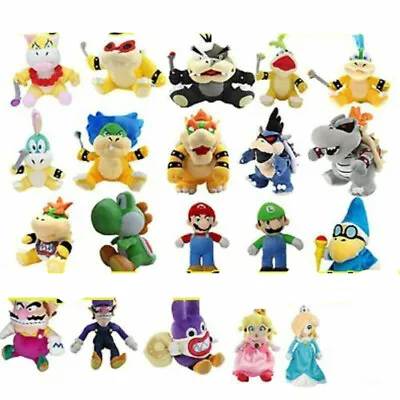 Super Mario Bros Soft Yoshi Plush Stuffed Doll Toys For Kids Xmas Birthday Gifts • $18.67