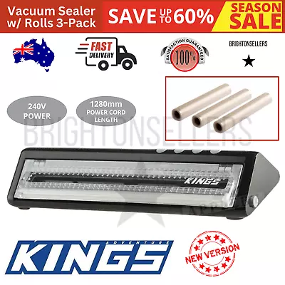 Kings Food Saver Storage Vacuum Sealer Machine Cryovac Heat Sealing Freezer Meat • $77.87