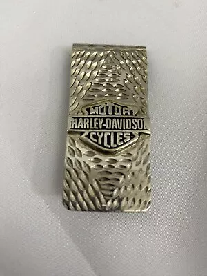 VTG Harley Davidson 925 Silver Money Clip Made In Mexico 20 Grams • $59.99