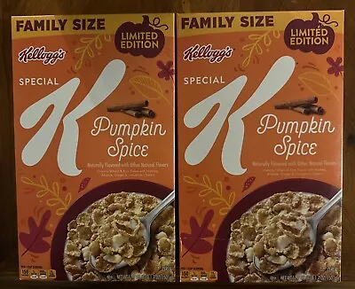 Kelloggs's Special K Pumpkin Spice Family Size 17.7 Oz (2 Boxes) JUN 2024 • £17.67