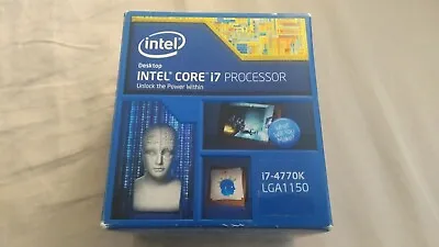 Intel Core I7-4770K SR147 Quad Core Unlocked LGA1150 Processor 3.5Ghz 8MB Cache • $116.31