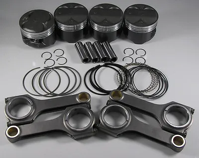 JDM NIPPON RACING H22A4 TYPE S PISTONS RINGS SCAT H-BEAM RODS SH SI PRELUDE 87mm • $599.95