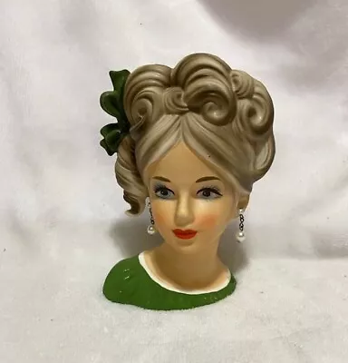 Vintage Lady Head Vase Relpo K1883 • $75