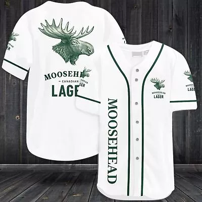 Moosehead Lager Baseball Jersey Beer Love Jersey Shirt Father Idea Gift XS-5XL • $38.99