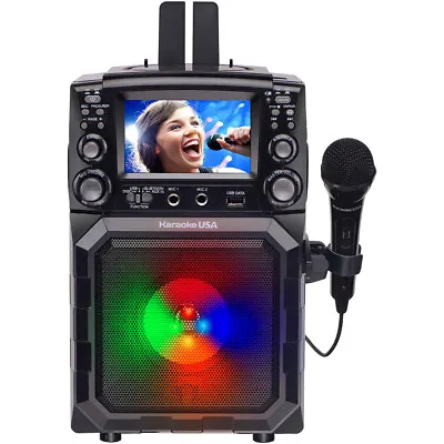 Karaoke USA GQ450 Portable CD MP3G Karaoke Player 4  Color TFT Screen • $119