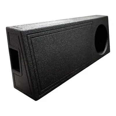 QBomb 12 Inch Ported Vented Shallow Slim Truck Subwoofer Box | Textured Black • $112.99