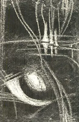 Paul Derbyshire (1936-2007) - 20th Century Monotype Abstract Monochrome I • $120.73