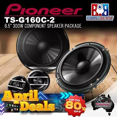 Pioneer TS-G160C-2 6.5  300W Component Speaker Package • $127.19