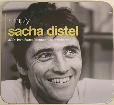 Sacha Distel - Simply (3CD Tin Set)New Sealed -France's Smoothest Entertainer • £6.99