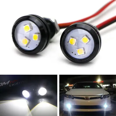 Super Bright Xenon White 2W LED Eagle Eye W/ Screw For Parking Fog Backup Lights • $11.69