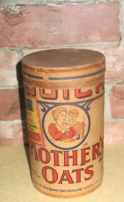 Vintage Quick Mother's Oats Container Quaker Oats Co. 1 Lb. 4 Oz. • $14