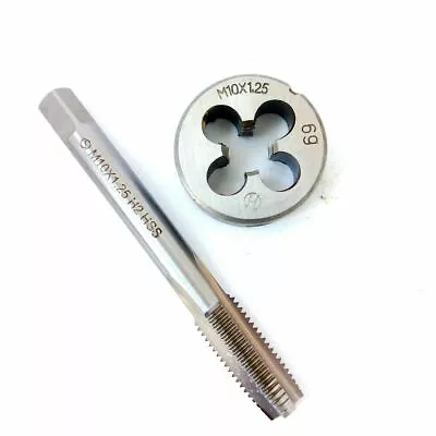 Lot (2) M10 - 1.25 Tap & Die Right Hand Threading Tool M10x1.25 • $12.95