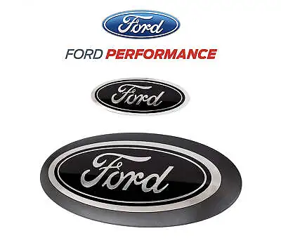 2020-2022 Ford Super Duty No Camera OEM Front Grille Rear Tailgate Emblems Black • $134.95