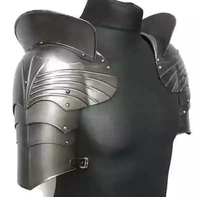 Medieval 18GA Steel Pauldrons Gothic Pair Of Pauldrons Shoulder Armor Best Gift • $114.84
