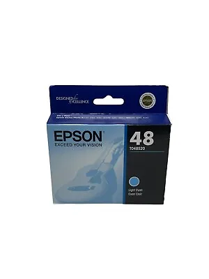 Genuine Sealed OEM Epson 48 (T048520) Light Cyan Ink Cartridge Expired 09/2016 • $13.97