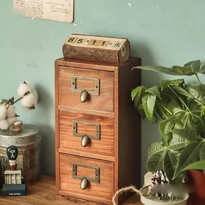 Apothecary Cabinet Rack Desktop Cabinet Drawer Drawer Storage Box  Jewelry • $45.20