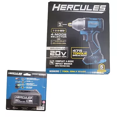 HERCULES 20V Brushless 3/8  Impact Wrench With 5AH Battery 5 Years WARRANTY  • $149.99