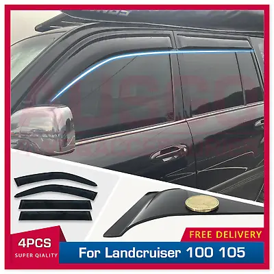 AUSGO Weather Shields For Toyota LandCruiser 100 105 Series 1998-2007 • $65.31