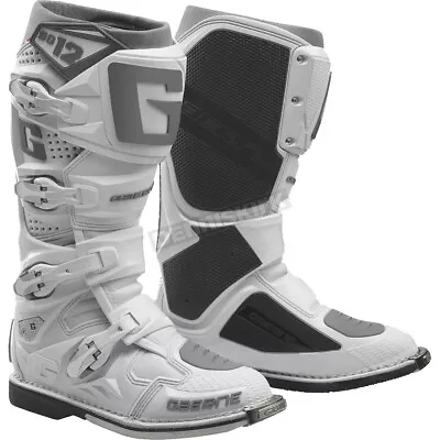 Gaerne White/Silver SG-12 Boots ( Mens Size 12 ) 2174-074-012 • $512.99