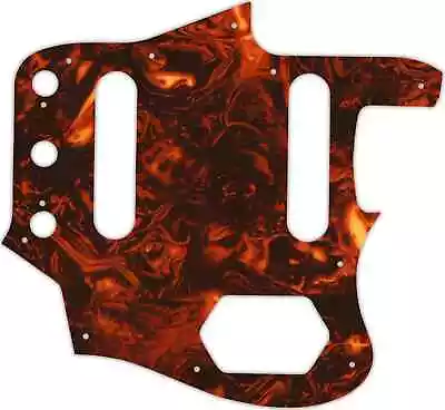 WD Custom Pickguard For Fender Johnny Marr Signature Series Jaguar #05F Faux ... • $50.99