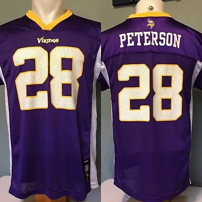 Adrian Peterson Reebok Football Jersey Minnesota Vikings Youth Size XL EUC NFL • $14.99