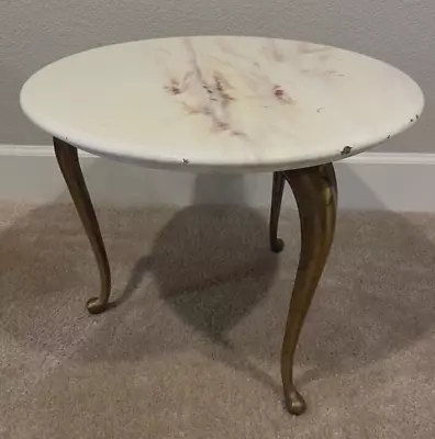 Hollywood Regency Style End Table/Plant Stand  By Marblecraft Company 1963 • $145