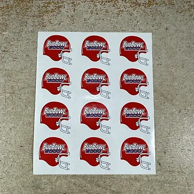 BUDWEISER Vintage 2000 Bud Bowl STICKER Decal Craft Beer Brewing Football Helmet • $4.99