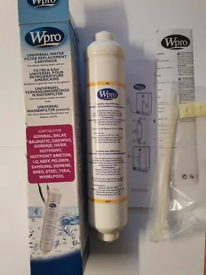 £20.50 • Buy Wpro In-line Water Filter Cartridge AEG Beko LG Samsung Whirlpool USC100/1 USC10