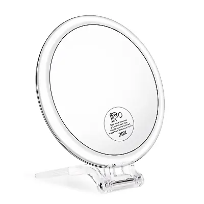 Magnifying Handheld Mirror Double Sided 1X 20X Magnification Hand Mirror New • $12.98