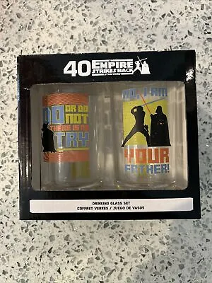 Star Wars Funko 40th Anniversary Empire Strikes Back Drinking Glass Set New • $27.95