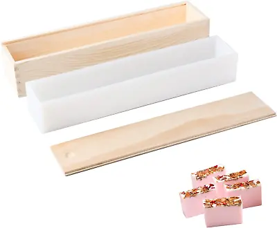 Large Rectangular Soap Mold Silicone Liner For 5 Lb Wood Mold DIY Handmade Recta • $55.99