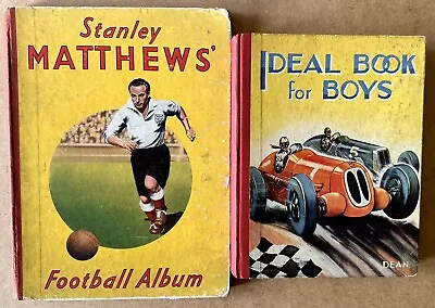 VINTAGE BOYS' ANNUALS Stanley Matthews Football Album & Ideal Book For Boys 1949 • £10