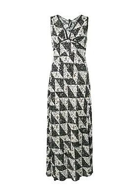 $350 • Buy Alexa Chung Multi Floral Tile Print Sleeveless Dress Size 10 AU