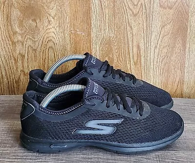 Skechers Womens Go Step Black Running Shoes Sneakers Size 6.5 • £16.89