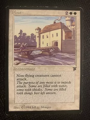 MTG - 1x Moat X1 - Legends -very Good • $3000