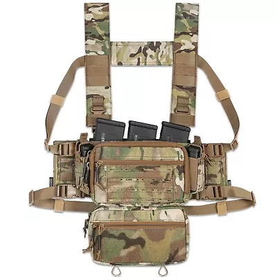 ACETAC SOP Tactical Chest Rig With 5.56/7.62 Magazine Pouch Holder Placard • $75.95