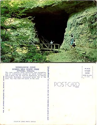 Mitchell Indiana DONALDSON CAVE SPRING MILL STATE PARK Postcard I152 • $1.98