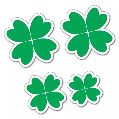 4x Four Leaf Irish Clover Stickers • $4.99