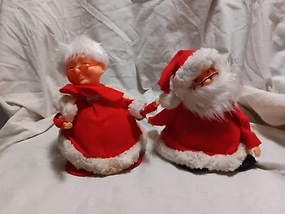 Vintage Mr. And Mrs. Claus Music Motionettes • $17.99