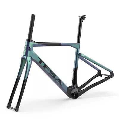 Carbon Gravel Bike Frameset 700C Gravel Disc Thru Axle 142mm Road Bicycle Frame • $808.52