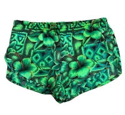 Vintage Speedo Retro Colorful Floral Nylon Surf Swim Trunks Shorts Mens M • $24.99