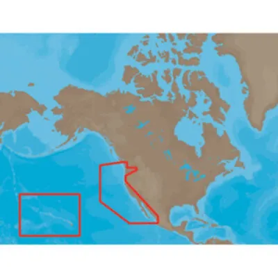 C-MAP NA-M024 MAX Wide SD-Card Electronic Chart Map US West Coast And Hawaii • $149.95