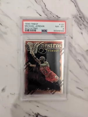 1996 Topps Finest MAESTROS Michael Jordan #127 PSA 8 NrMT-Mnt • $32.99