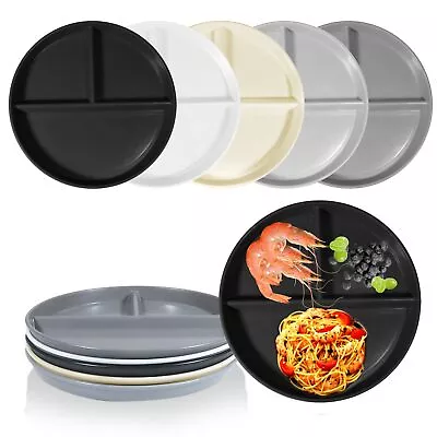 Adult Compartmentalized Dinner Plate 9 Inch Portion Control Wheat Plastic Din... • $26.37