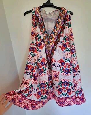 Vintage Camilla Franks Beach House Kaftan Short Mini Dress Free Size $4 EXPRESS • $99