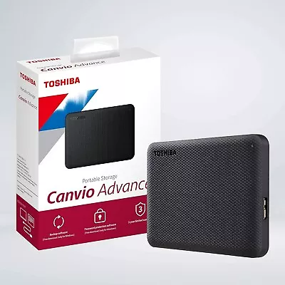 Toshiba 2TB Canvio Advance USB 3.0 Portable External Hard Drive Black • $135