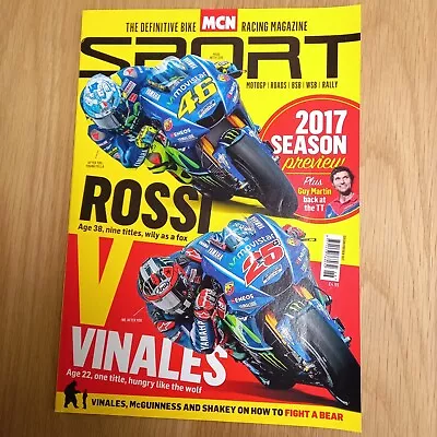 MCN Sport Racing 2017 Rossi Vinales Season Preview Motorcycle FREE SHIPPING • £12.50