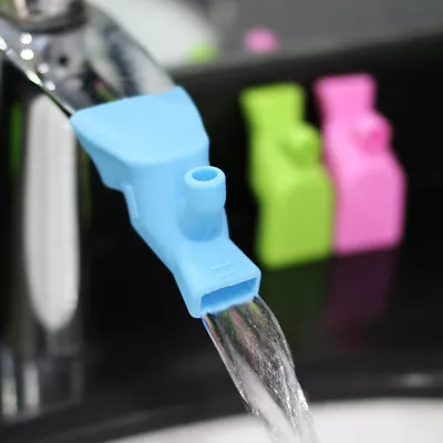 Silicone WaterTap Extension Kitchen Faucet Bathroom Sink Nozzle Faucet Extender • £2.39