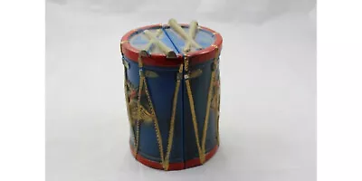 Patriotic Book Ends Red White And Blue Infantry Drums With Gold Eagle Revolution • $34.84